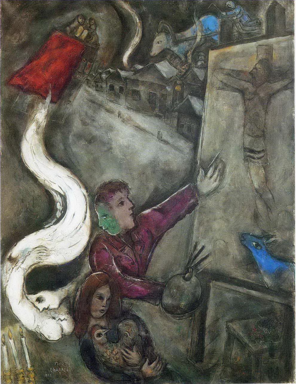 L’âme de la ville contemporaine Marc Chagall Peintures à l'huile